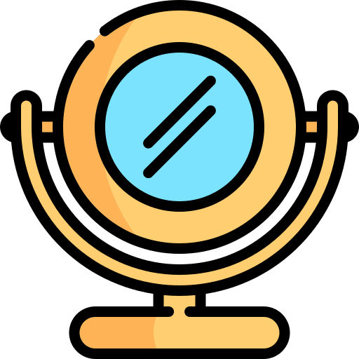 Mirror mirror grooming make up icon Mirror mirror grooming make up icon