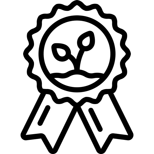 Award plant farming and gardening organic icon