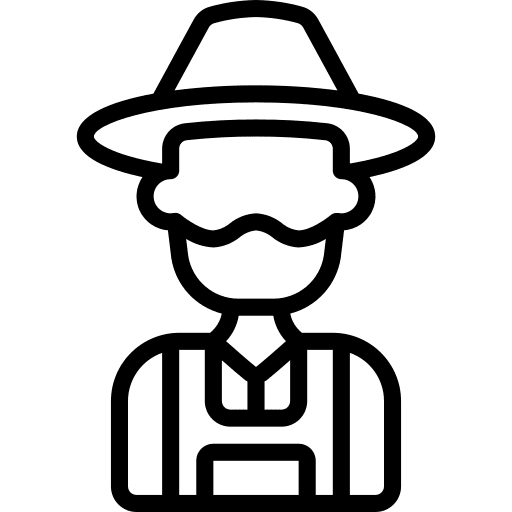 Farmer farmer occupation farming and gardening icon