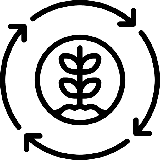 Rotation rotation refresh farming and gardening icon