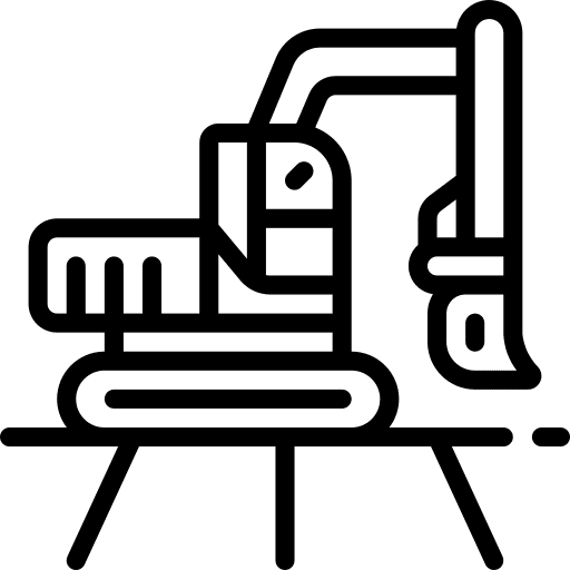 Digger vehicle machinery farm icon