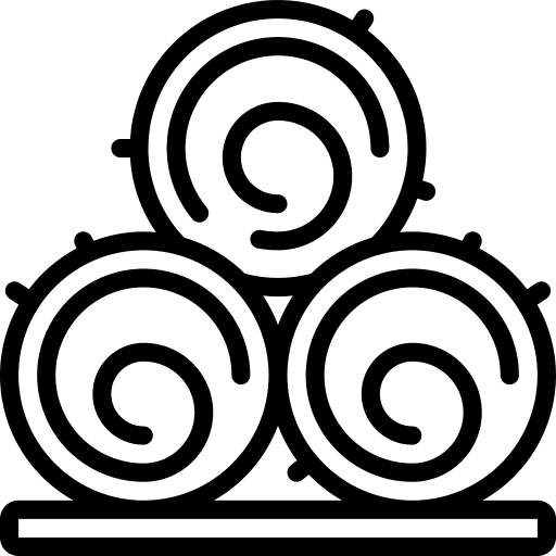 Hay straw hay farming and gardening icon