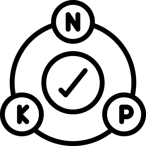 Npk farming and gardening organic seeds icon