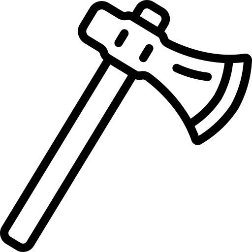 Axe farming and gardening axe axes icon