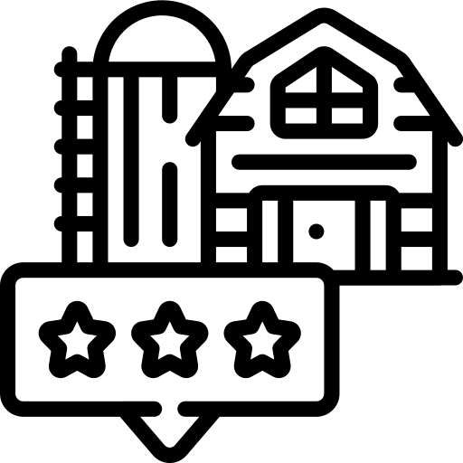 Farm agriculture barn real estate icon