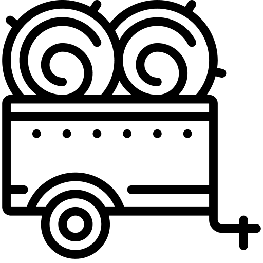 Hay bale hay stalk straw icon