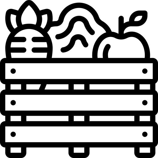 Crate crate farming and gardening harvest icon