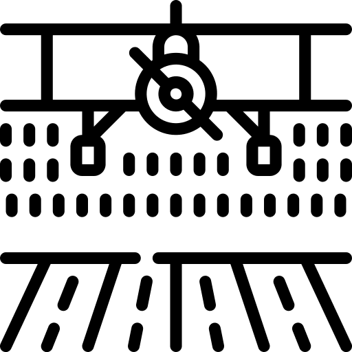 Plane farm farming and gardening watering icon