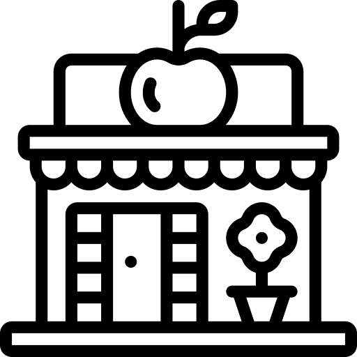 Shop farming and gardening shop gardening icon