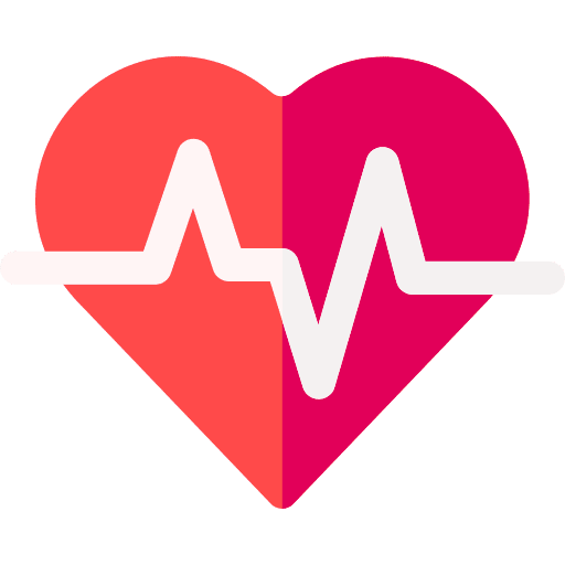 Heart beat love heart beat cardiogram icon