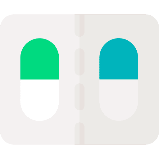 Pill medication healthcare capsule icon