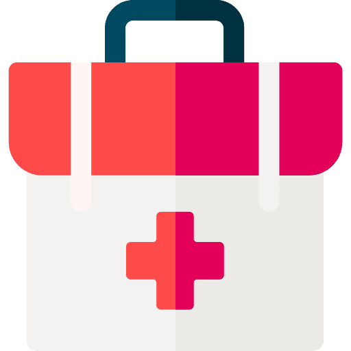 First aid kit first aid bag doctor healthcare and medical icon First aid kit first aid bag doctor healthcare and medical icon
