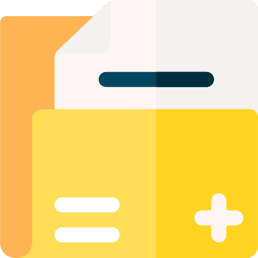 Folder medical report medical history hospital icon Folder medical report medical history hospital icon