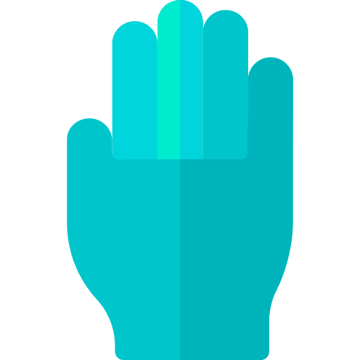 Glove medical kit security protection icon Glove medical kit security protection icon