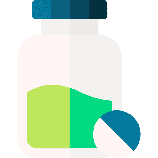 Medicament tablet pharmacy bottle icon Medicament tablet pharmacy bottle icon