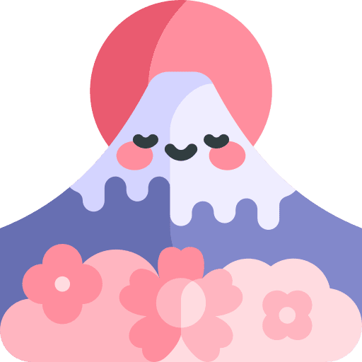 Fuji landscape fuji mountain volcano icon