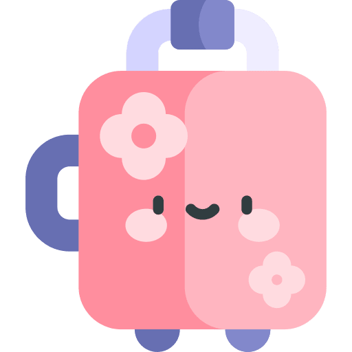 Baggage japan travel baggage icon