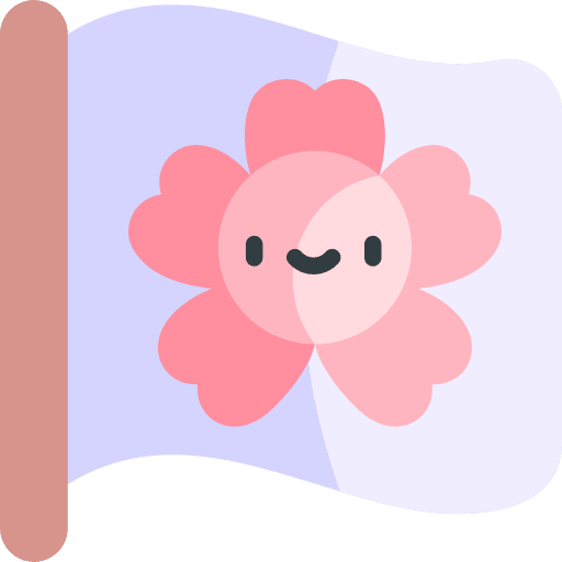 Hanami flag flower sakura icon