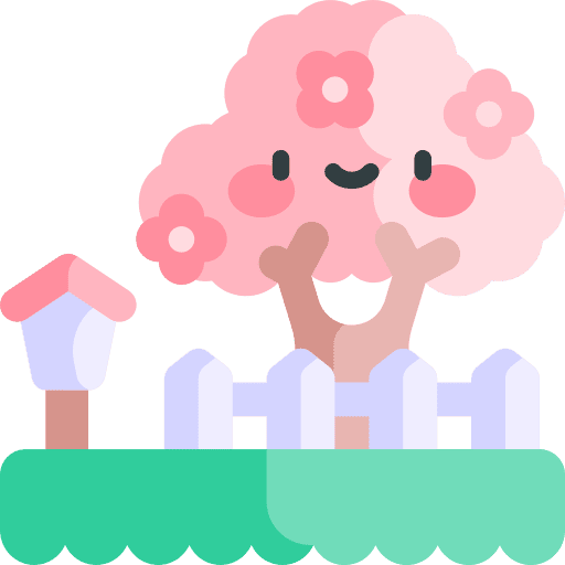 Park sakura birthday and party tree icon