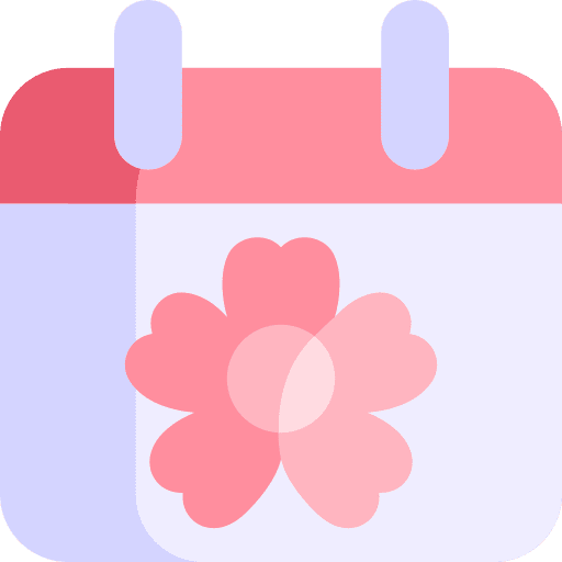 Sakura cultures time and date japanese icon