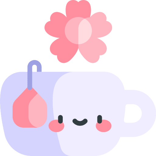 Tea food and restaurant tea sakura icon