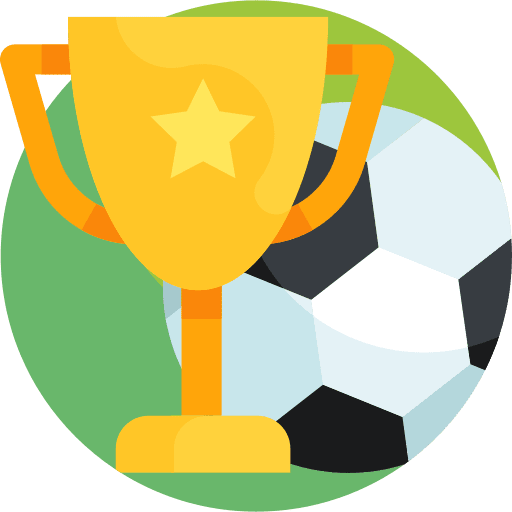Cup soccer football ball playing icon