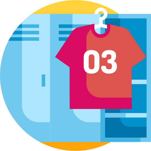 Dressing room sports and competition soccer football icon