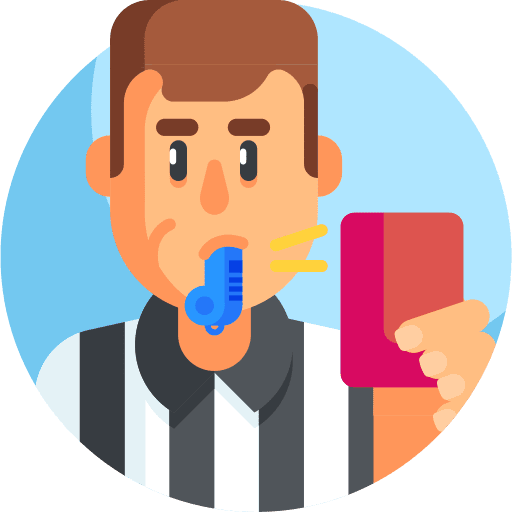 Referee soccer american football field icon