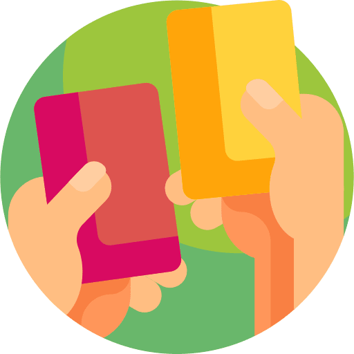 Penalty card amonestation penalty card football icon