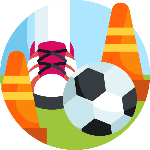 Training sports and competition football cone icon