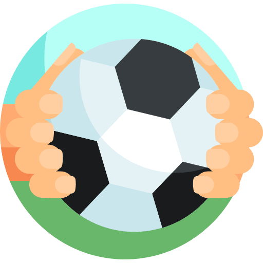 Football sports and competition hands soccer icon