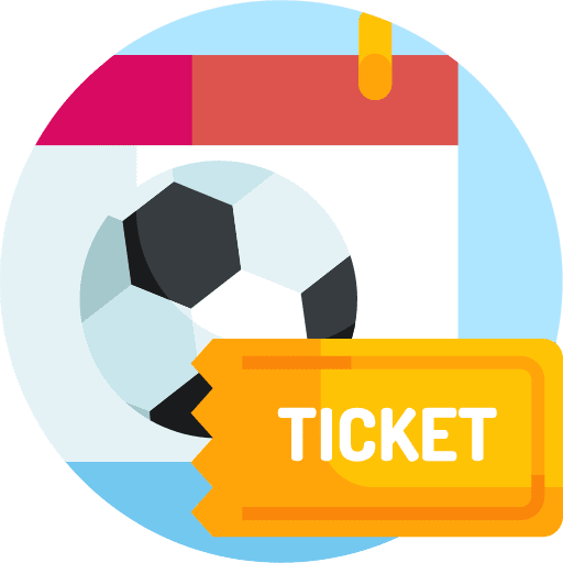 Match ticket football calendar icon