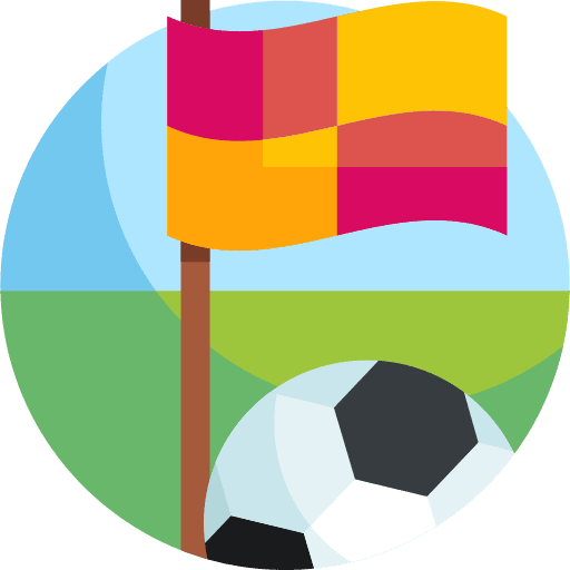 Penalty flag sports and competition soccer icon