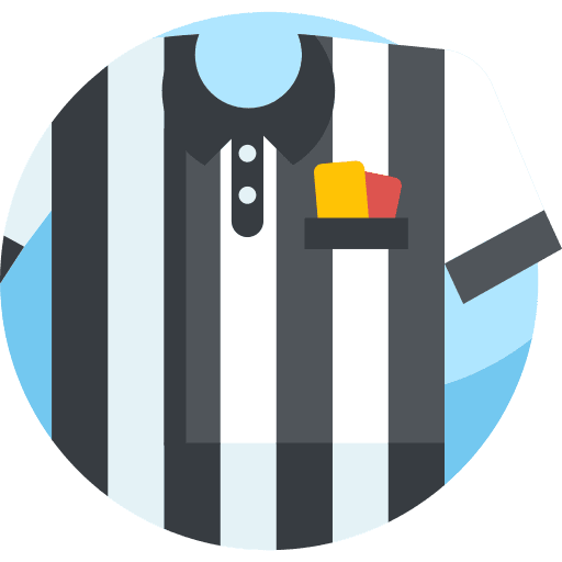 Referee sports and competition american football judge icon