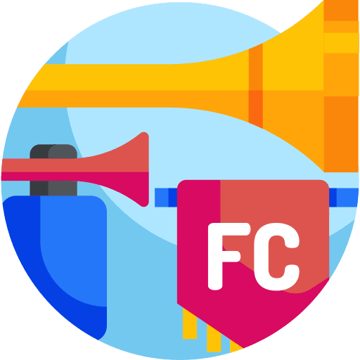 Trumpet sound football sports and competition icon