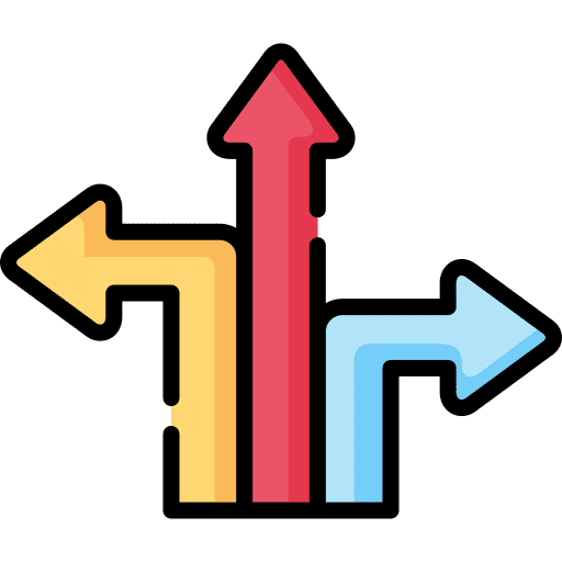 Arrows multiple direction arrows icon