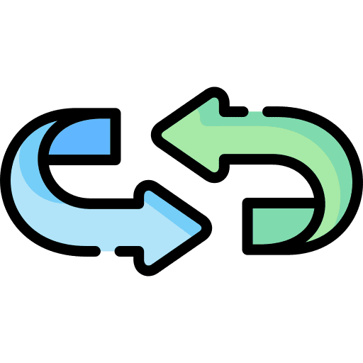 Cycle graphic visualization circular arrows icon