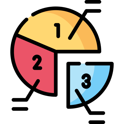 Pie chart data business and finance infographics icon