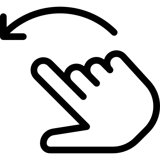 Rotate hands and gestures hand multimedia option icon Rotate hands and gestures hand multimedia option icon