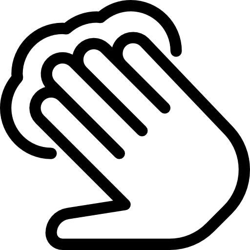 Tap hand multimedia option gestures icon