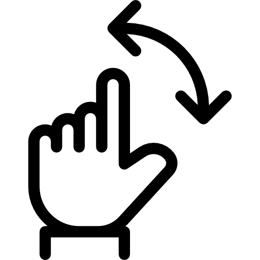 Rotate hands and gestures rotate finger icon Rotate hands and gestures rotate finger icon