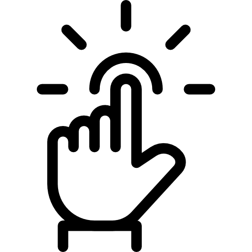 Tap ease finger tap icon Tap ease finger tap icon