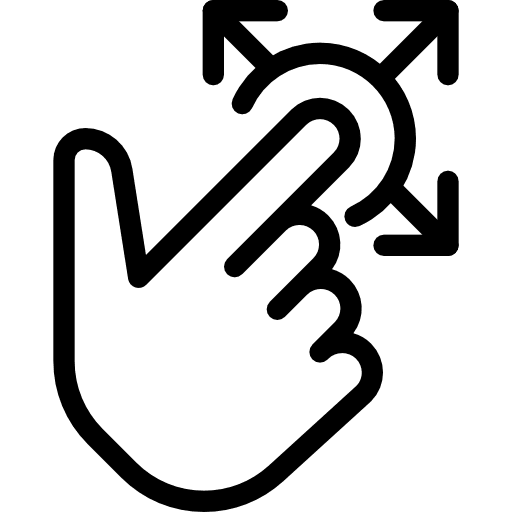 Tap finger hand hands icon Tap finger hand hands icon