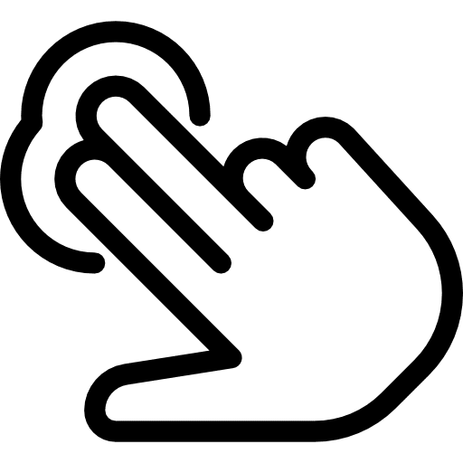 Tap hands and gestures hand touch screen icon Tap hands and gestures hand touch screen icon