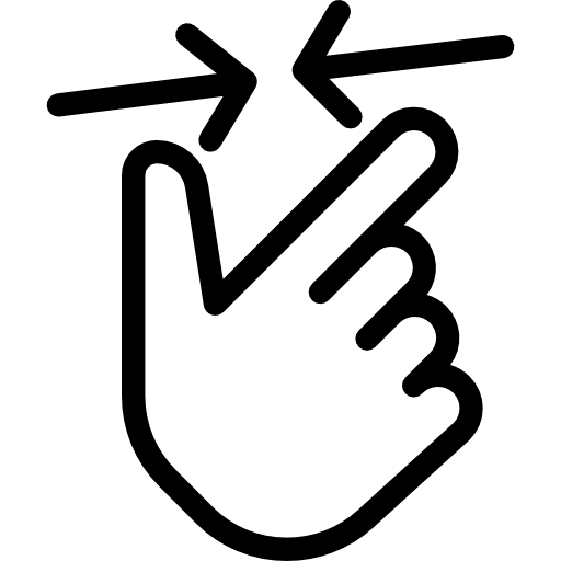 Zoom out zoom out finger multimedia option icon Zoom out zoom out finger multimedia option icon