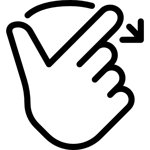 Rotate multimedia option gestures hands icon Rotate multimedia option gestures hands icon