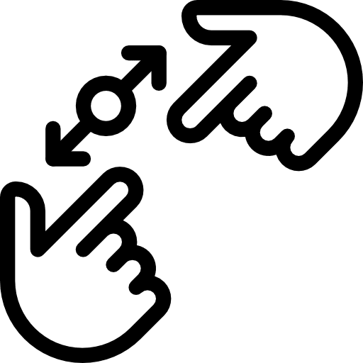 Split gestures split hands and gestures icon Split gestures split hands and gestures icon