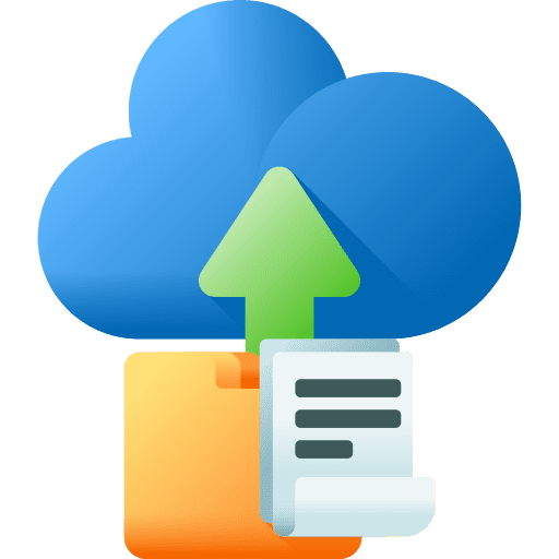 Upload up arrow computer multimedia icon