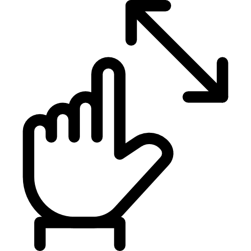 Zoom in fingers hands and gestures gesture icon Zoom in fingers hands and gestures gesture icon