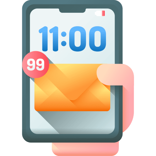 Message touch screen message smartphone icon Message touch screen message smartphone icon